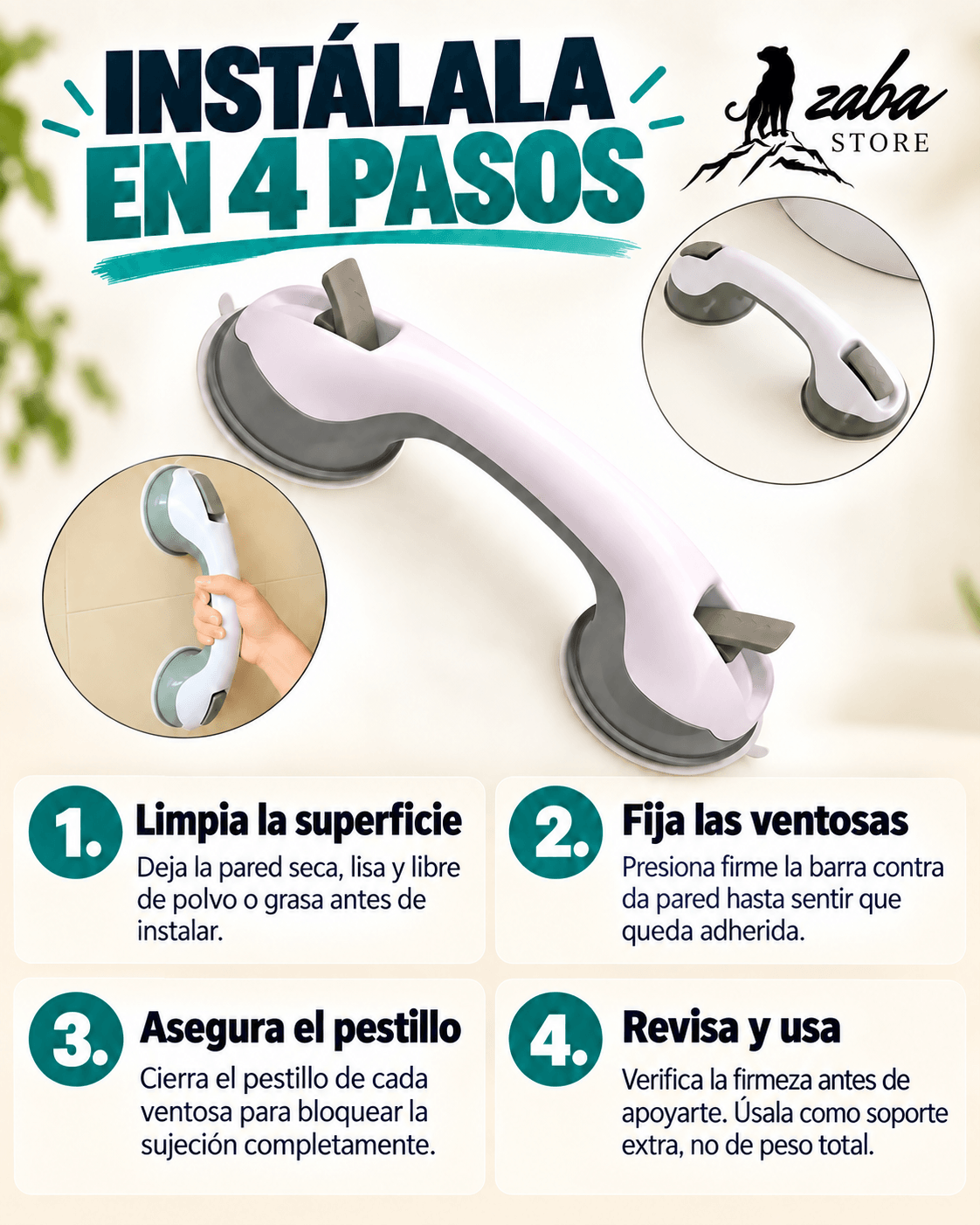 Manilla Antideslizante - Protege a quienes más quieres