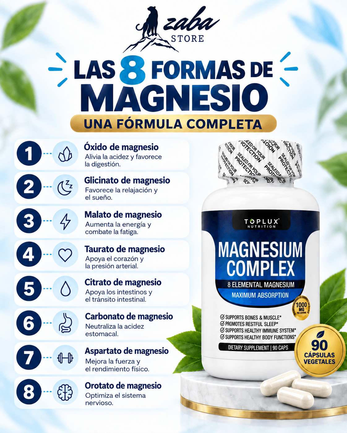 MAGNESIO COMPLEX - 90 Capsulas