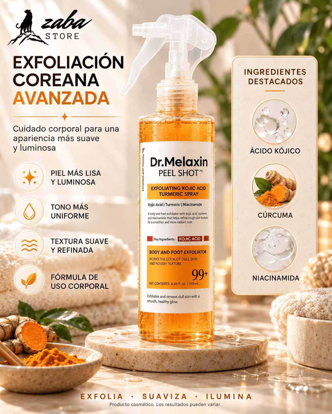 Dr Melaxin Peel Shot - Exfoliante Corporal