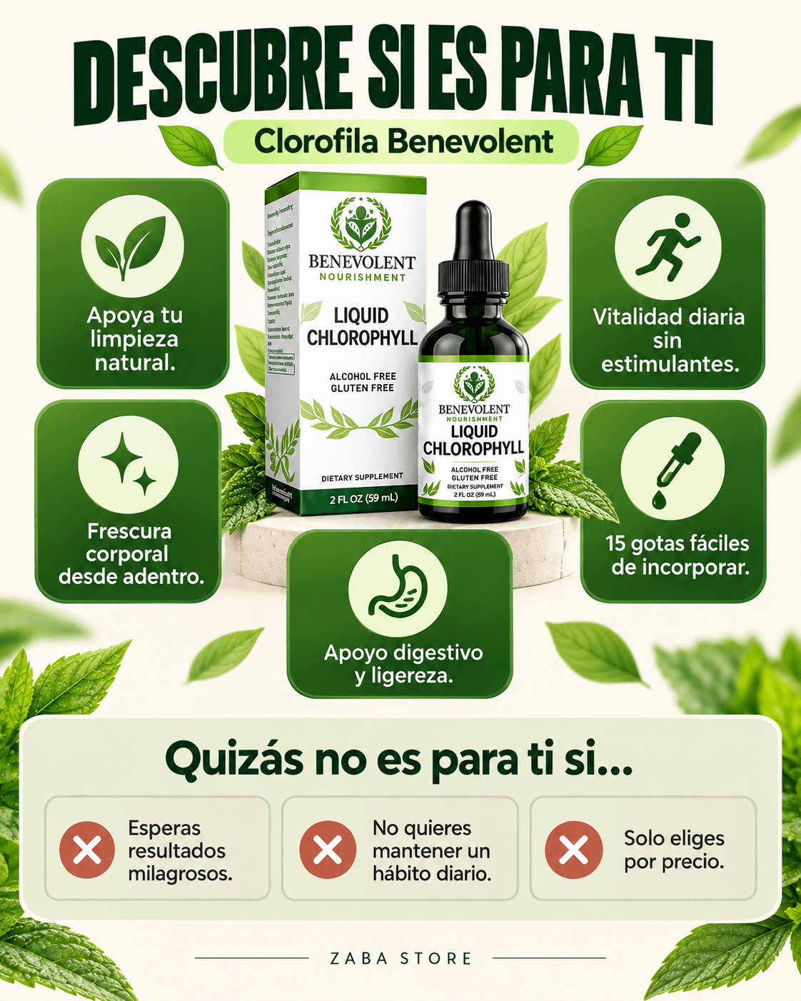 CLOROFILA BENEVOLENT X 60 ML