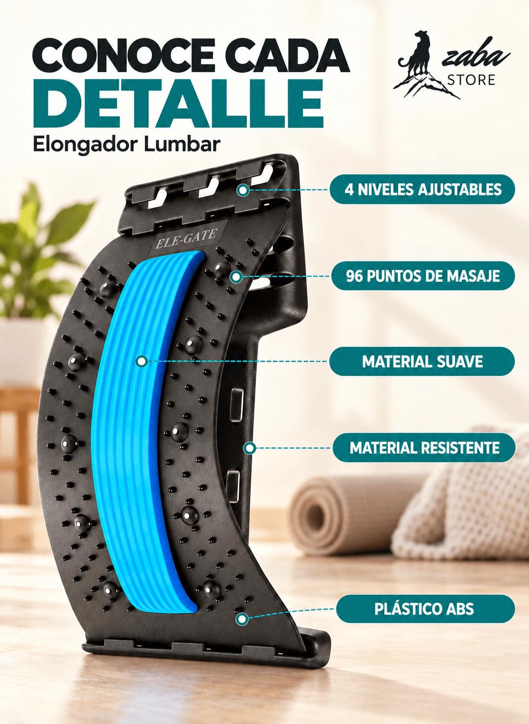 Elongador Lumbar - Dile adios al dolor de espalda!