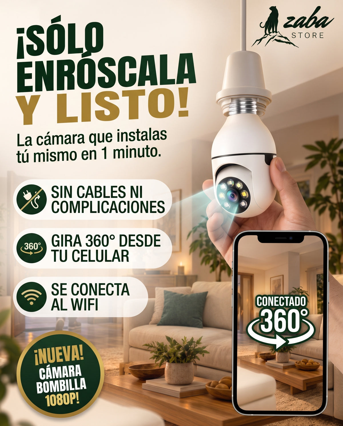 SmartVigía™ - Camara Ampolleta 360°