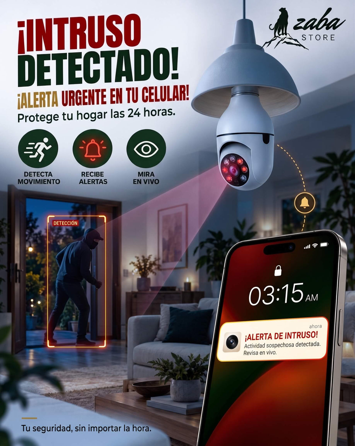 SmartVigía™ - Camara Ampolleta 360°