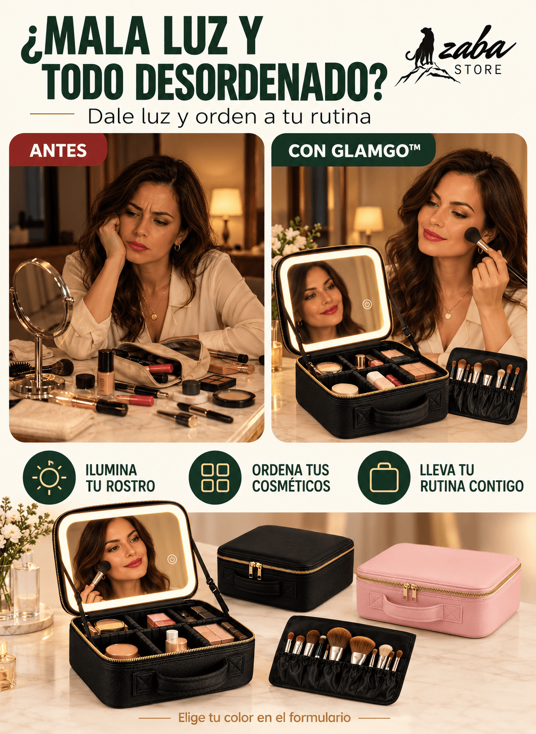 GlamGo™ - Maquíllate perfecto en cualquier lugar