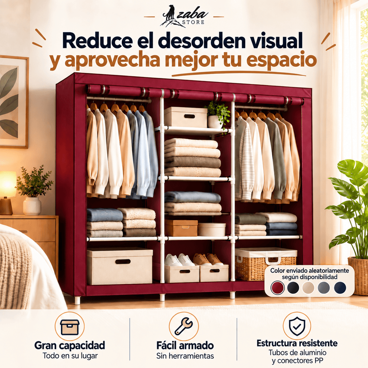 Ropero Armable Gran Capacidad - Más espacio, menos desorden